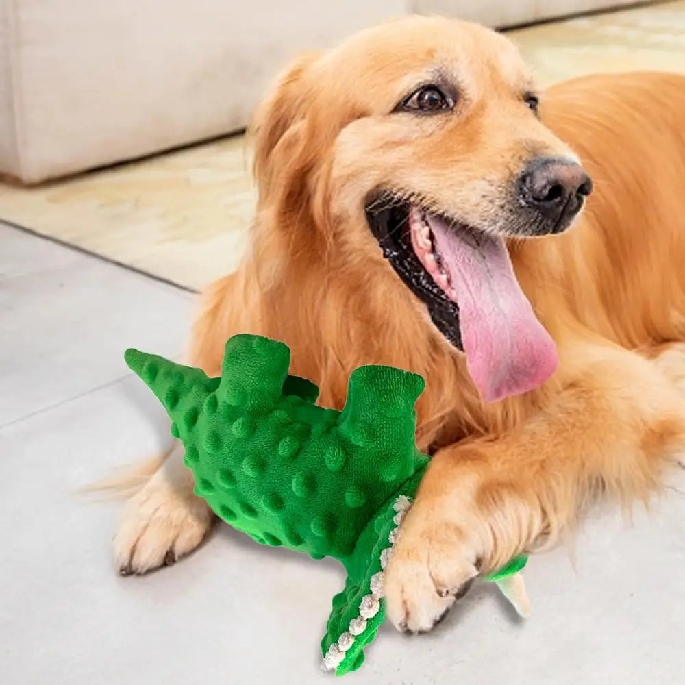 Dog Squeaky Toys Dogs Chew Toy Cute Dinosaur Plush Toy