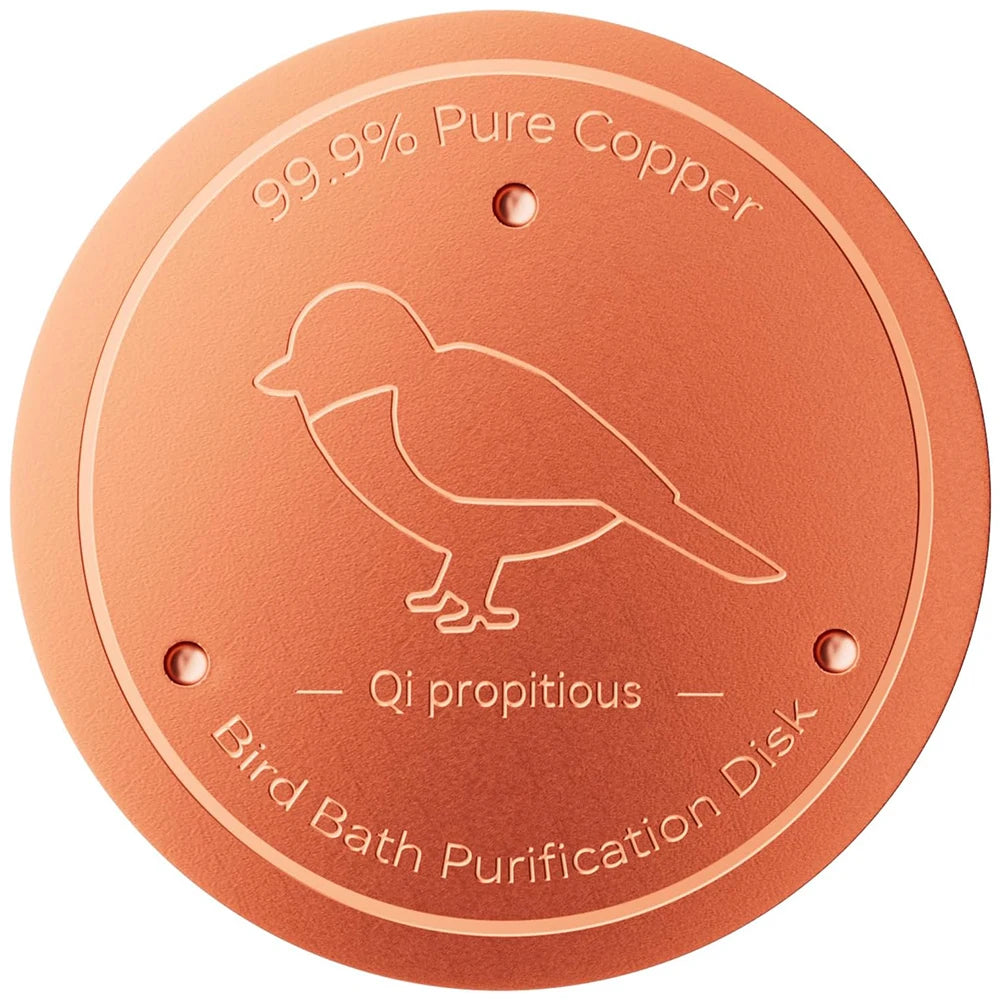 1-5CS Bird Bath Copper Disk With 3 Point Support Bird Bath Purification Plate For Outdoor Bird Bath