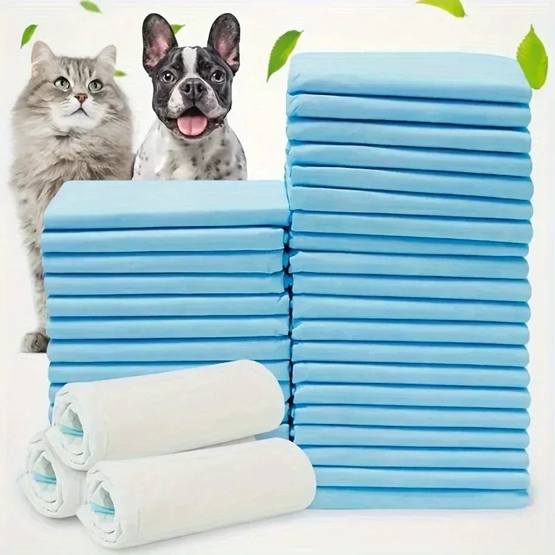 40/50/100/200pcs Super Absorbent Odor-Control Disposable Dog Diapers & Training Pads