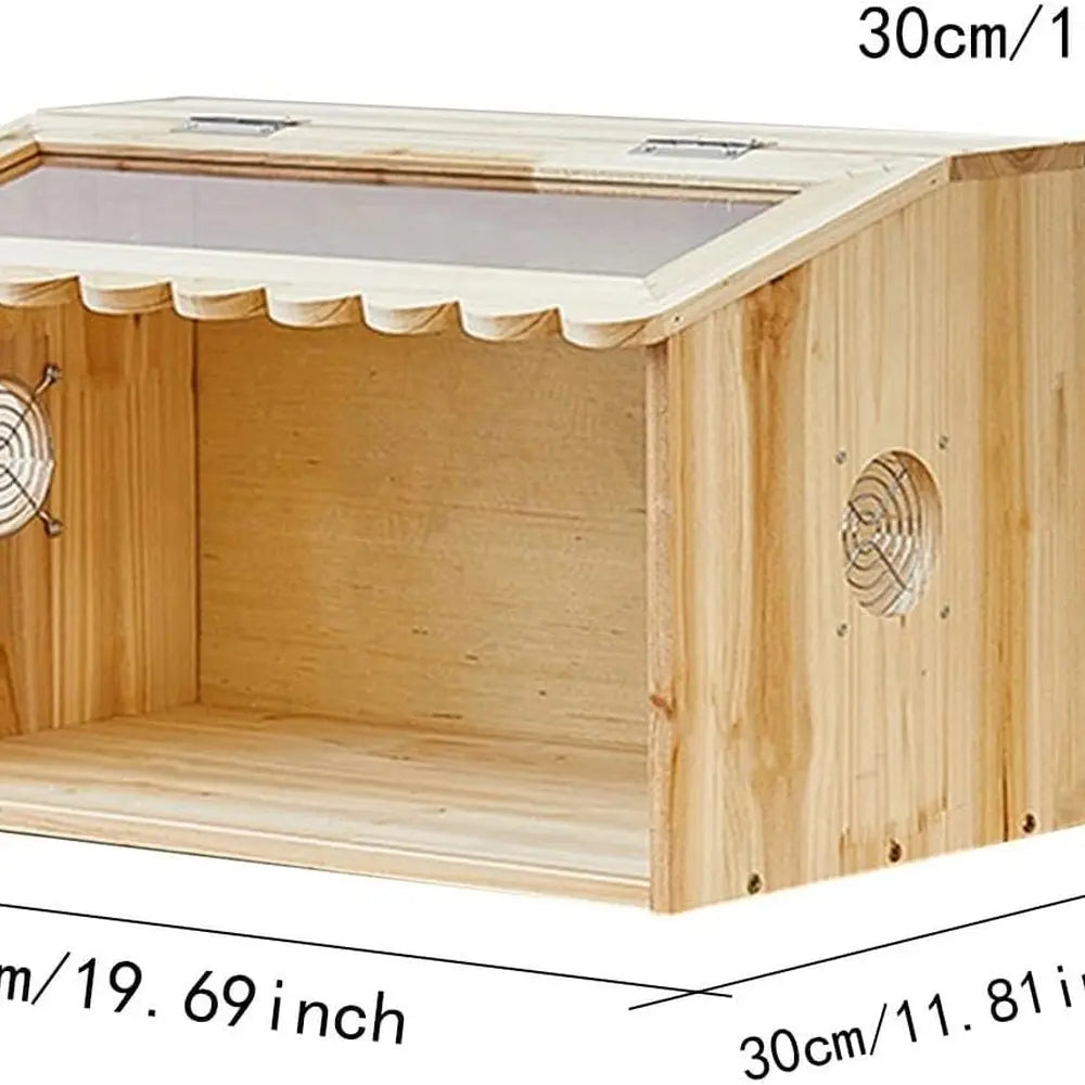 Chick Brooder Box Wooden Small Animals Habitat Easy Access