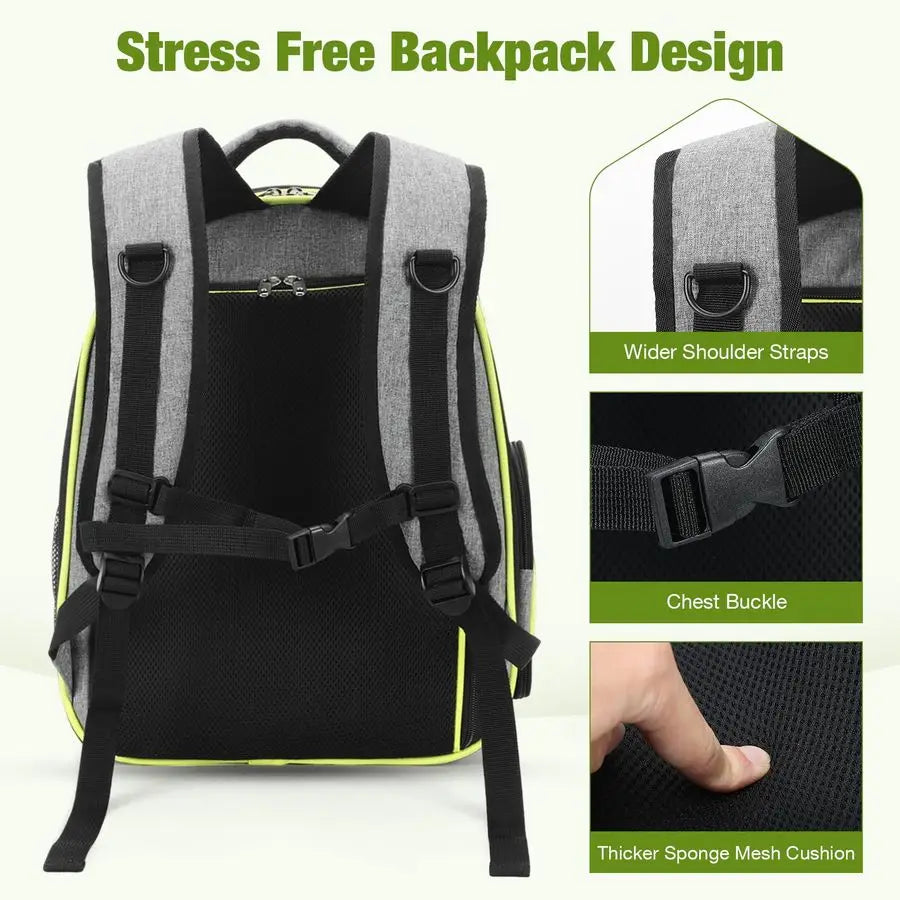 Cat Bubble Backpack Carrier Expandable Large Space  For Cats & Small Dog up to 18lbs