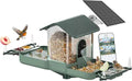 Bird Feeder with Camera & Bird Bath Combo, Watch Birds Eat & Bathe with WiFi 2K HD Video, Auto Record, AI Recognition