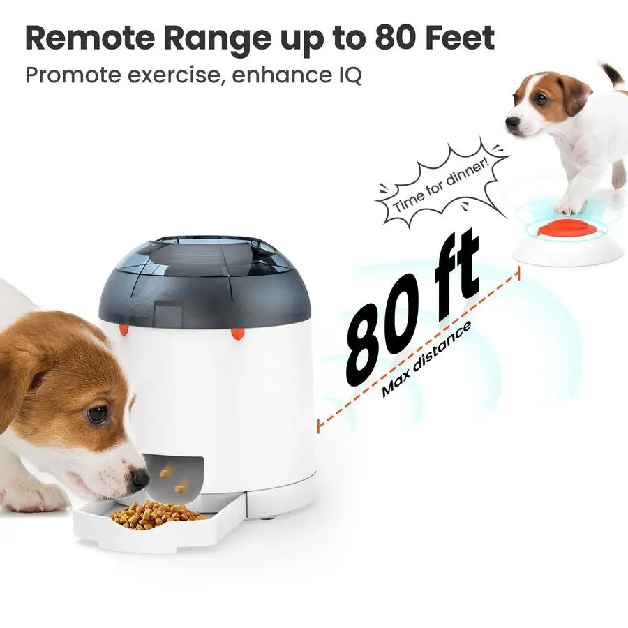 Dog Puzzle Feeder Toy, Interactive IQ Training, Electronic Treat Dispenser, Automatic Rechargeable with Remote