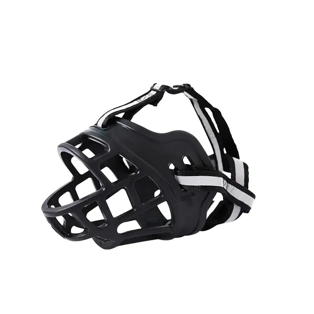 Soft Silicone Pet Dog Muzzle, Anti-biting Chewing Mask, Breathable Basket Dog Muzzle
