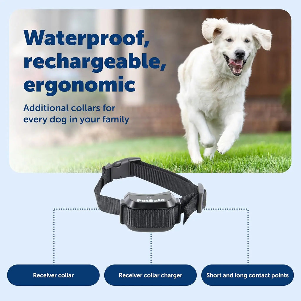 Waterproof Electric Dog Fence Collar, Adjustable for Dogs 5 lb & Up