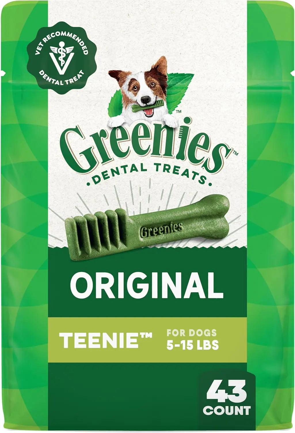Veterinarian-Recommended Natural Dental Dog Treats Teenie Size