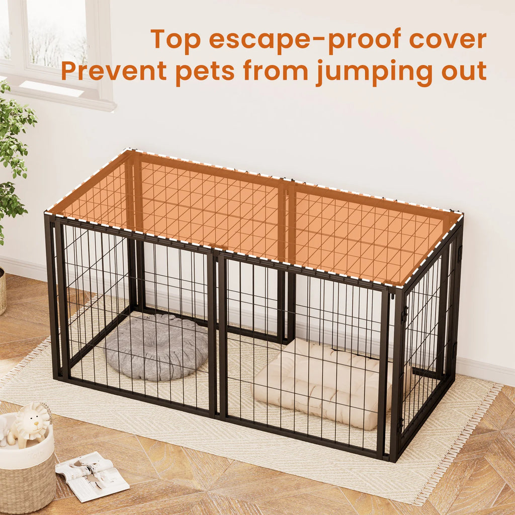 Dog Kennel  Black.47.2"L x 22"W x 24"H.