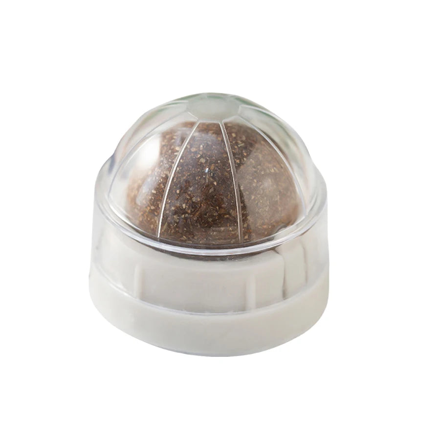 Spinning Catnip Mint Ball for Cats, Interactive Toy with Natural Catnip, Hairball Control