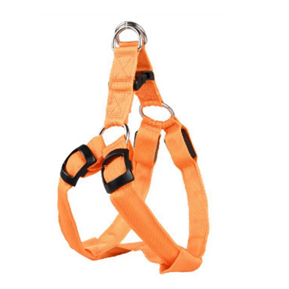 Adjustable LED Pet Harness, USB Rechargeable Light Up Dog Harness, Glow-in-The-Dark Safety Vest