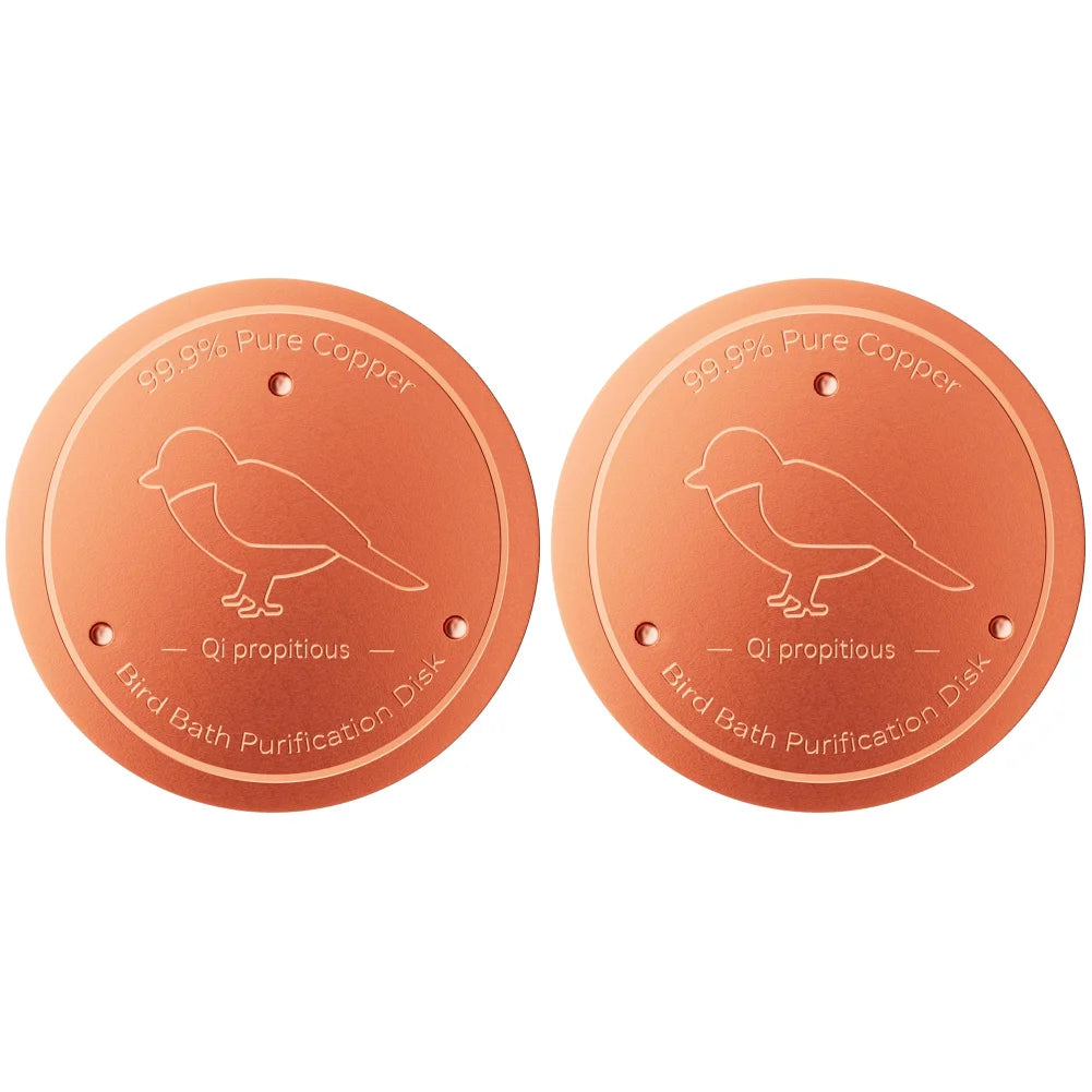 1-5CS Bird Bath Copper Disk With 3 Point Support Bird Bath Purification Plate For Outdoor Bird Bath