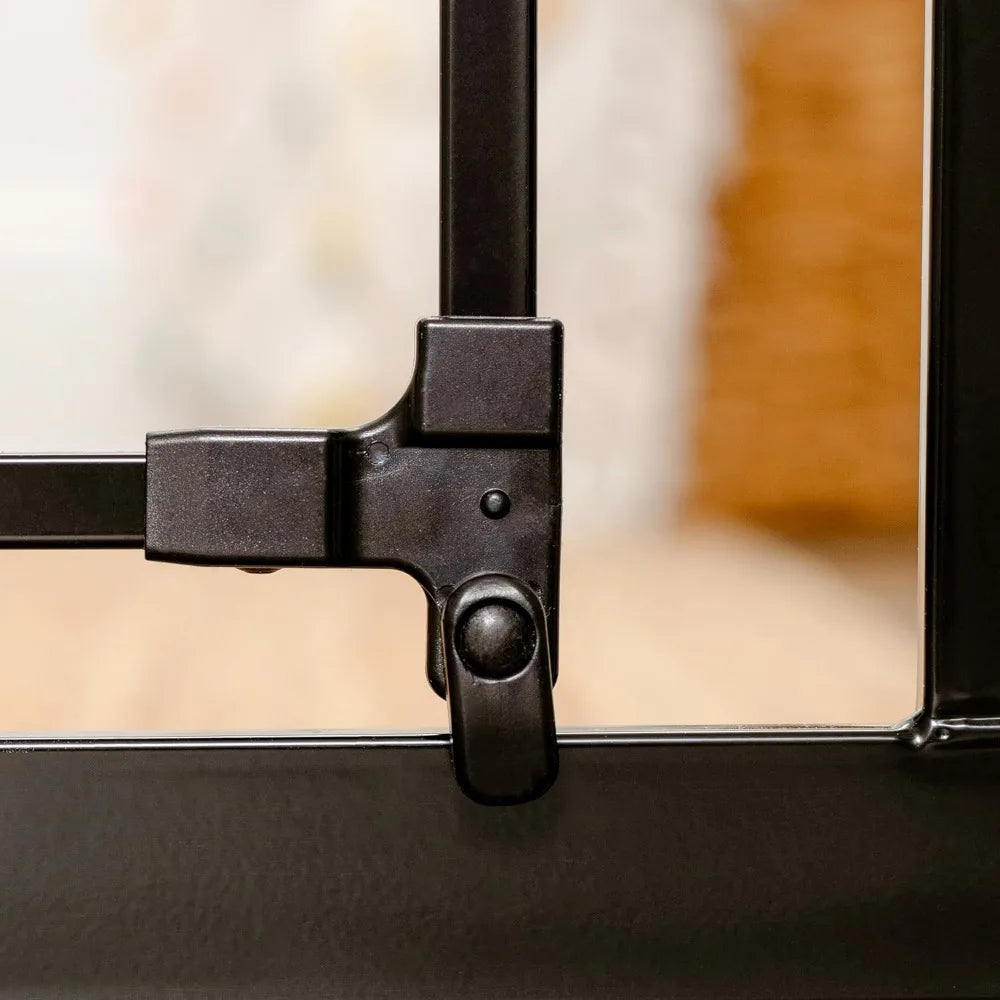 Extra Wide Walk-Through Pet Gate with Small Pet Door, Adjustable 29-36.5", Includes Mount Kits