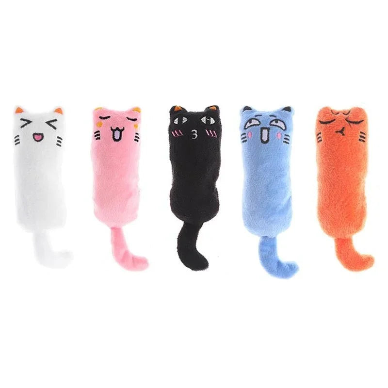 Pet Toy Rustle Sound Catnip Toy Cat Supplies, Teeth Grinding Cat Plush Thumb Pillow