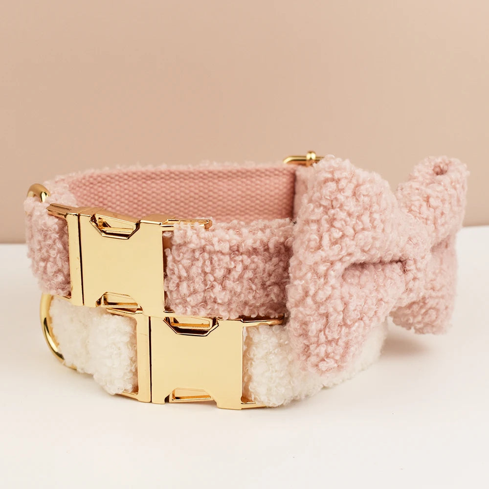 Luxury Personalized Dog Collar Harness Leash set