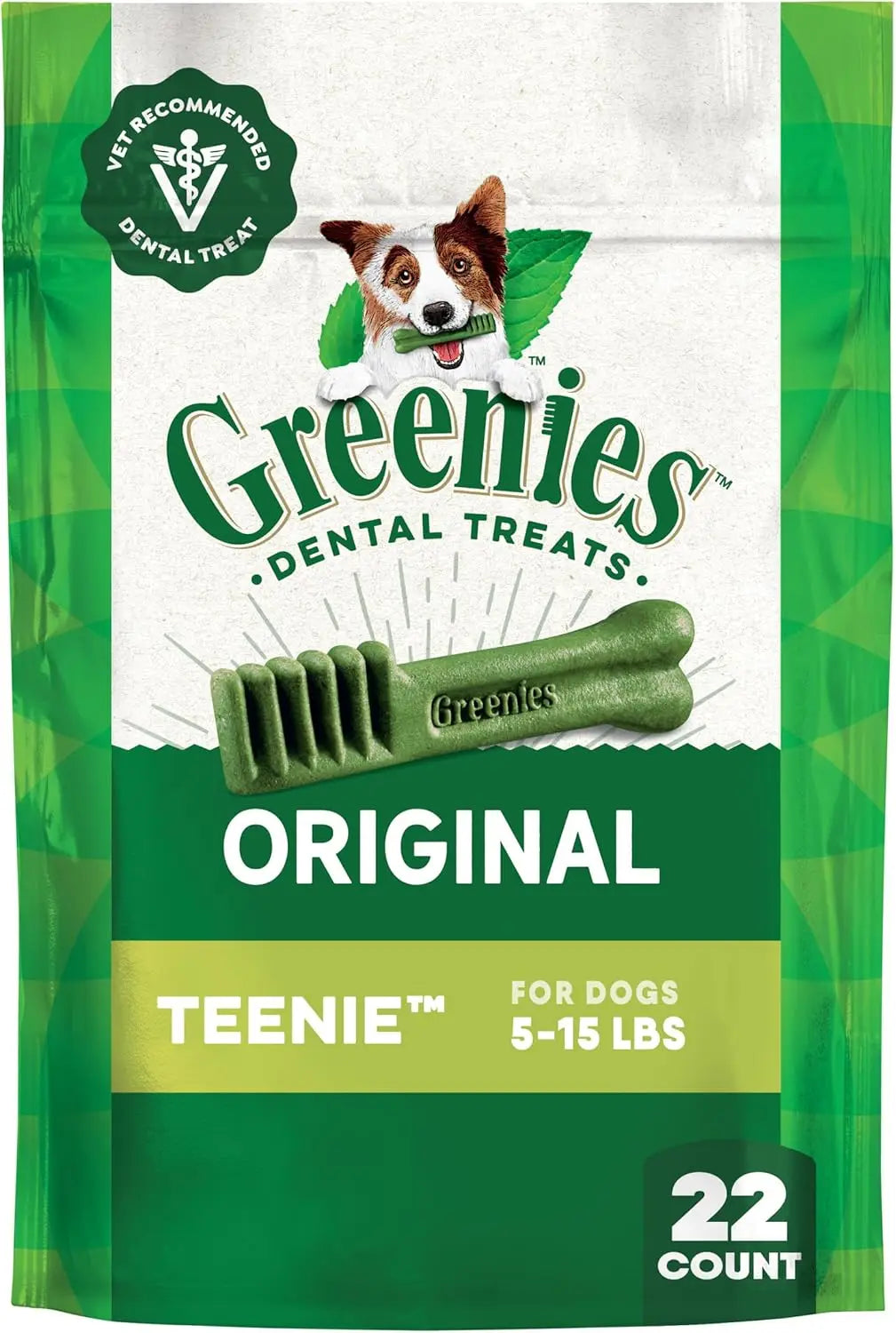 Veterinarian-Recommended Natural Dental Dog Treats Teenie Size
