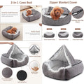 Dog Beds or Large Medium Small Dogs, Blanket Puppy Bed, Luxury Orthopedic Cat Beds