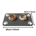Pet Feeding Mat-Absorbent For Food and Water Bowl with Waterproof Rubber Backing