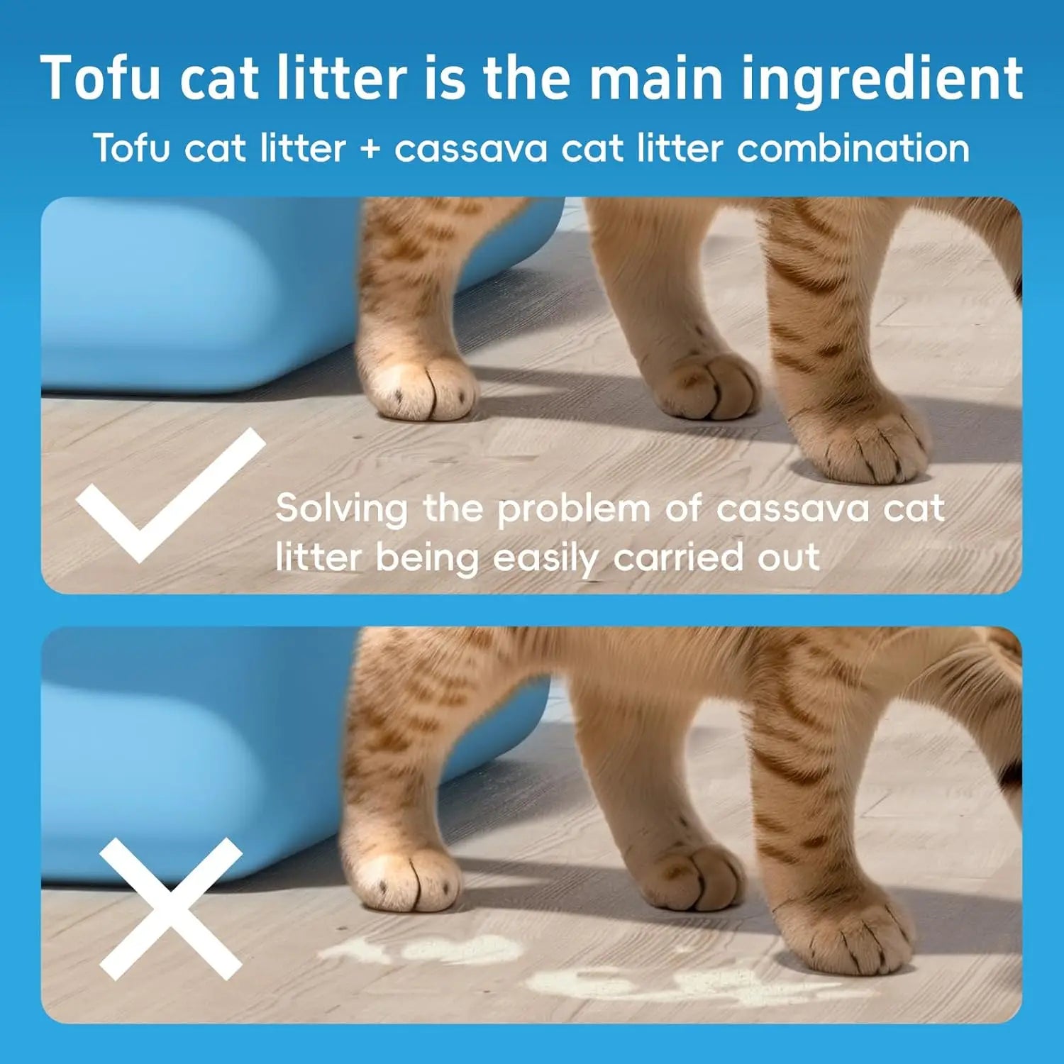 4-Pack 5-in-1 Cat Litter: Fast Clumping and Odor Control