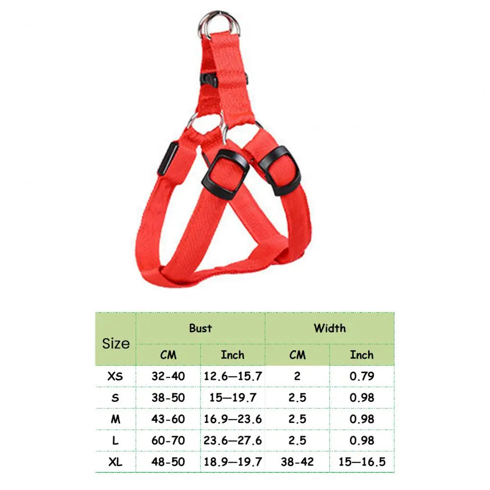 Adjustable LED Pet Harness, USB Rechargeable Light Up Dog Harness, Glow-in-The-Dark Safety Vest