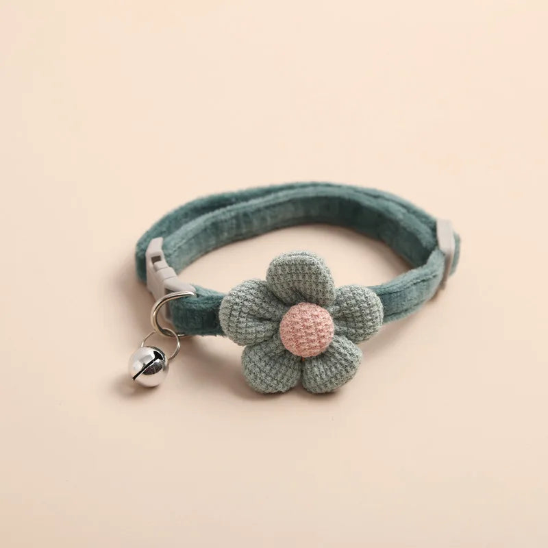 1Pc Cat Collar with Cute Flower  Adjustable Buckle Cat Collar