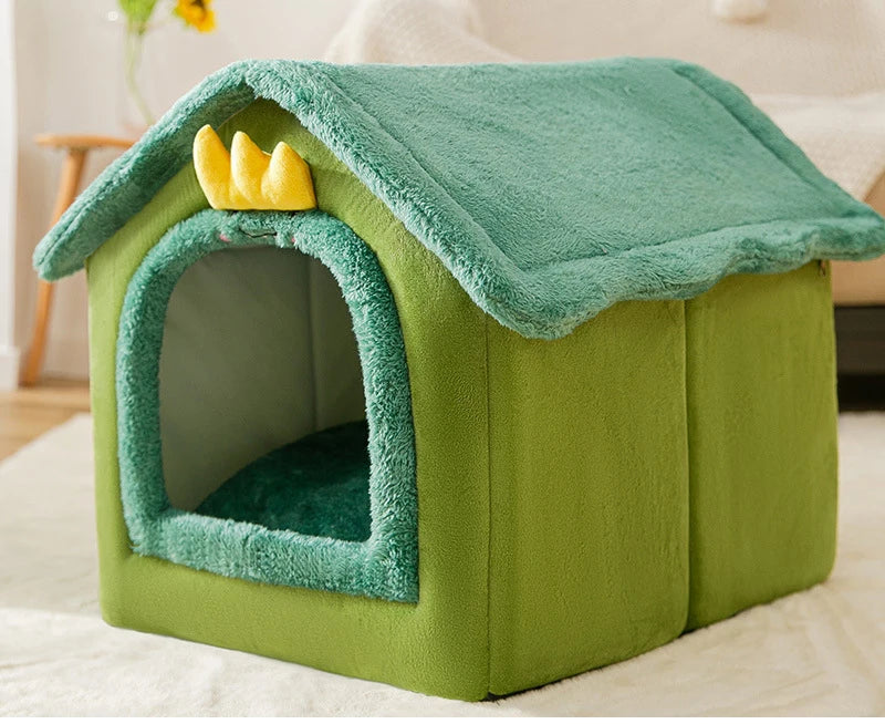 Dog Kennel Indoor Soft Comfortable Puppy House Winter Warm Pet Sleeping Mat