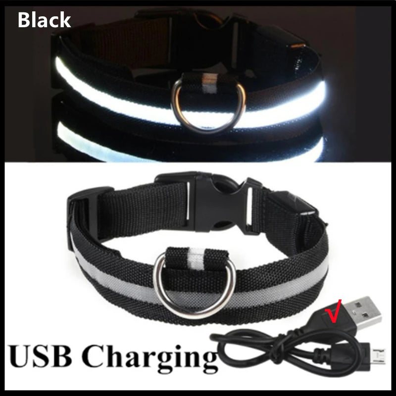 3 Modes Dog Luminous Charge Collar Loss Prevention Collar/Pet Accessories