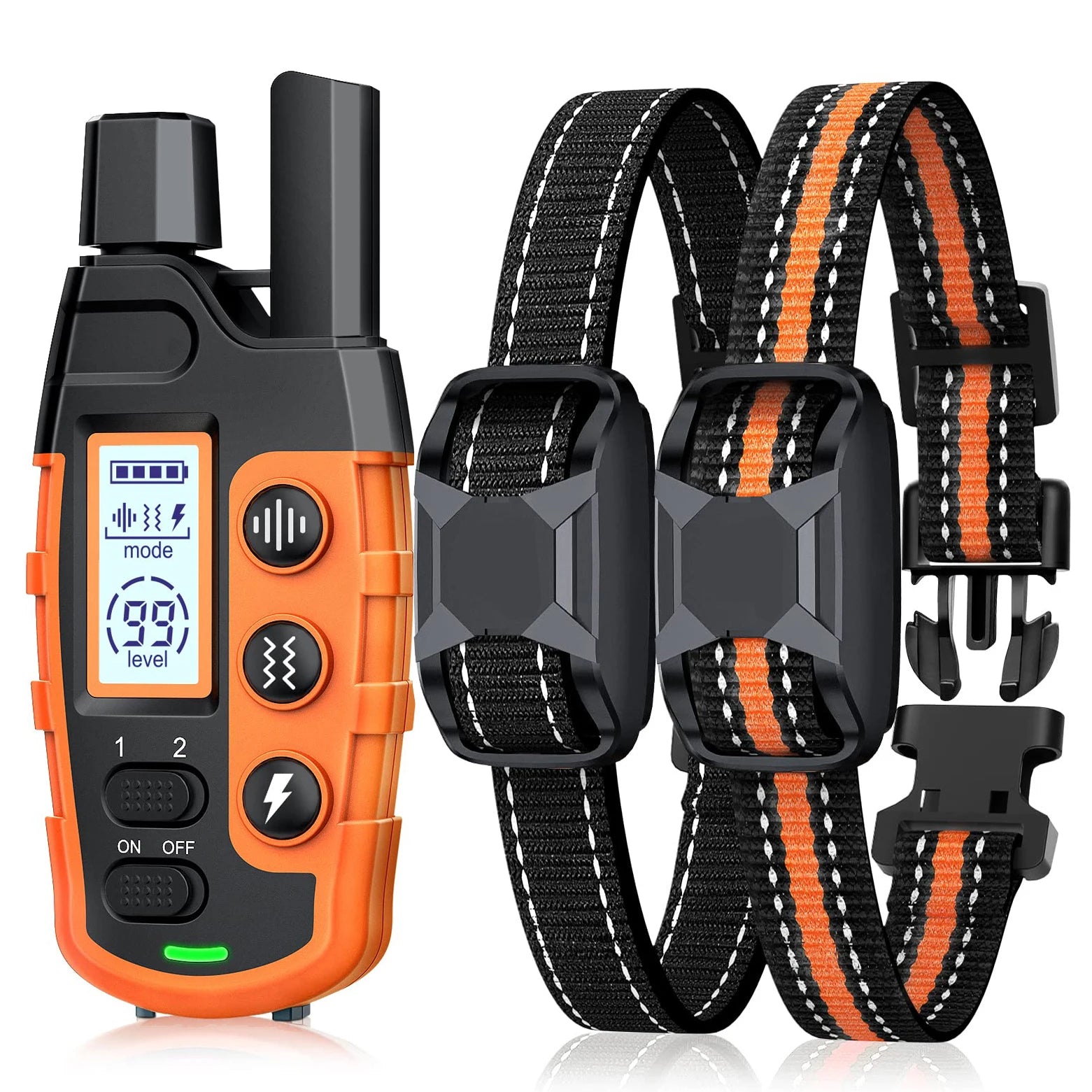 3300Ft Electric Dog Training Collar Remote Control Waterproof With Vibration