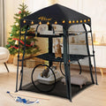 3-Tier Portable Cat Enclosure with Foldable Design, Ideal for Indoor and Outdoor Use