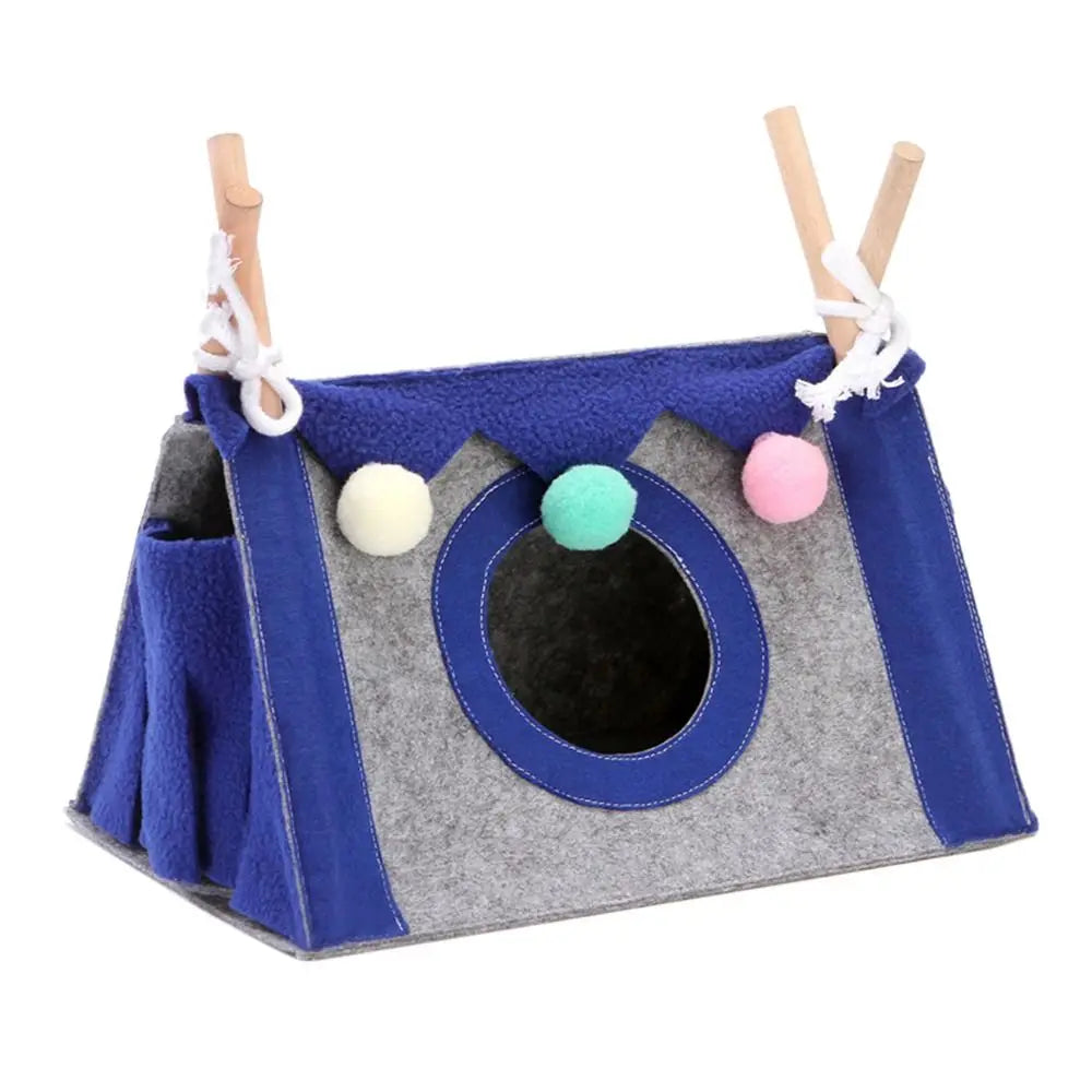 Small Pet Nest Felt Tent Rabbit Nest Hamster House Small Animal Bed Accessories