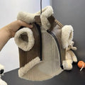Pet Padded Vest Solid-Color Dog Clothes Teddy Winter Warmth Cotton Coat