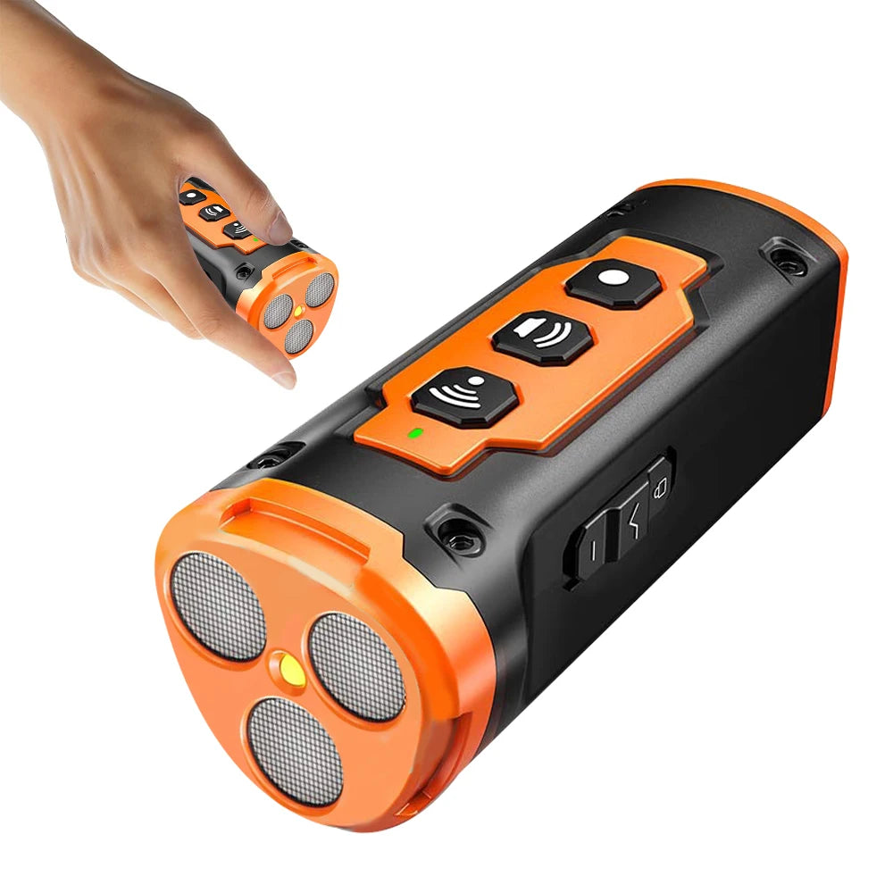 Upgrade Ultrasonic Dog Repeller Anti Bark Training Device  with LED Flashlight