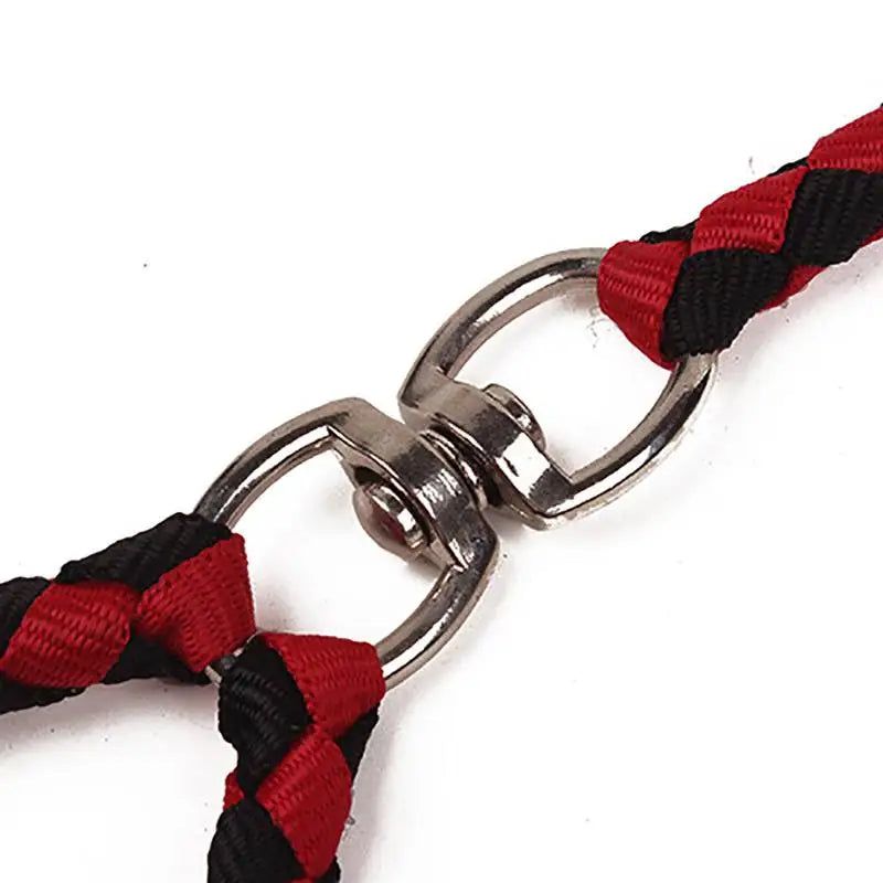 Pet Double Leash, 2 Way Couplers Dog Leash, Rope Elastic Extended Pet Leash