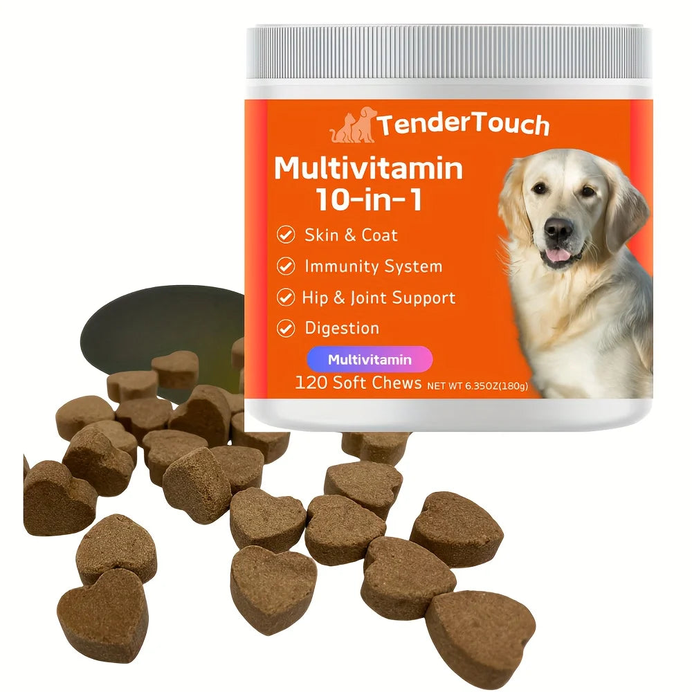 3 Pack TenderTouch Multivitamin Dog Supplement, Digestive Enzymes, Grain Free