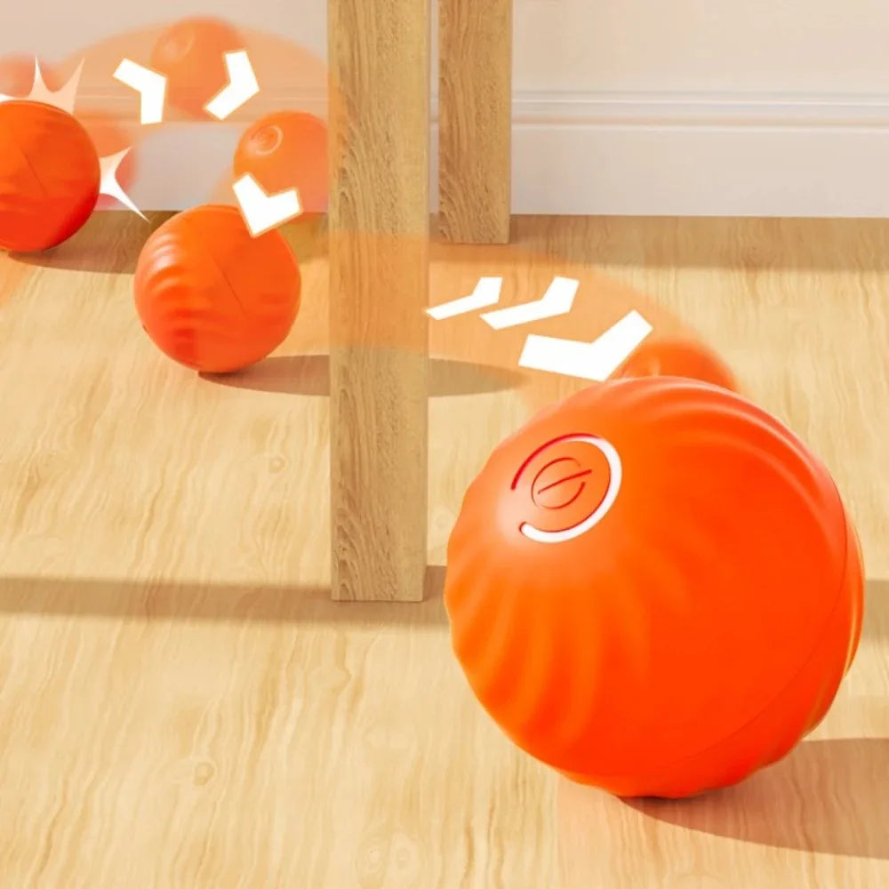 Interactive Pet Toy Ball, Smart Moving Dog Toy for Chewing, Jumping and Rotating Puppy Play