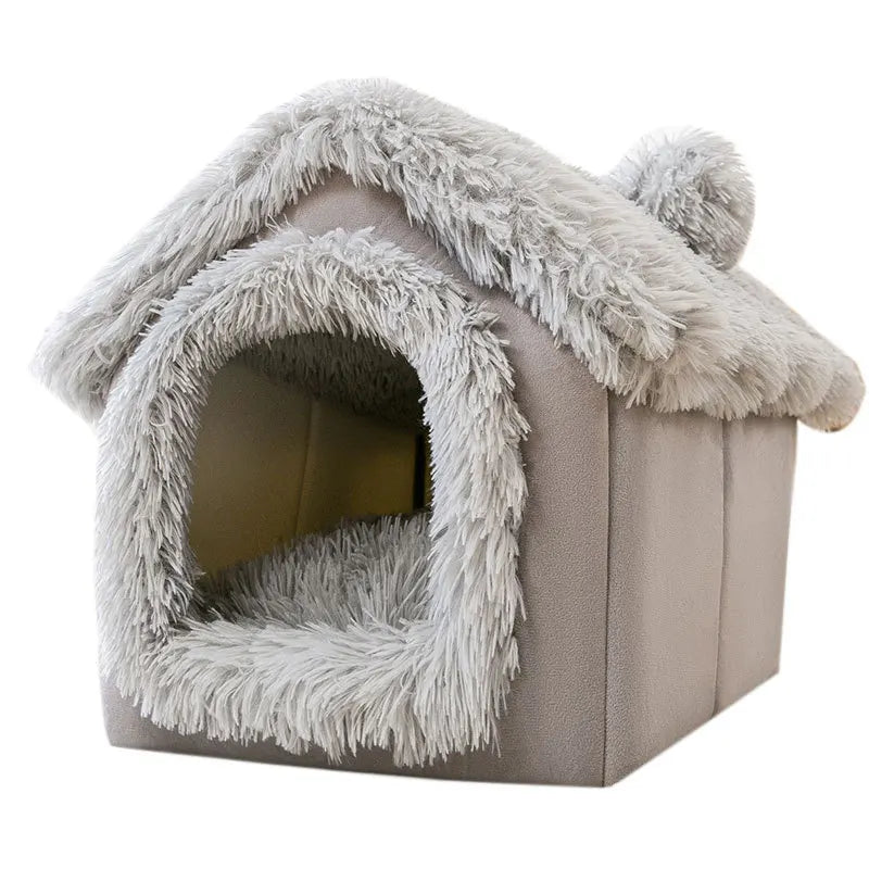 Dog Kennel Indoor Soft Comfortable Puppy House Winter Warm Pet Sleeping Mat
