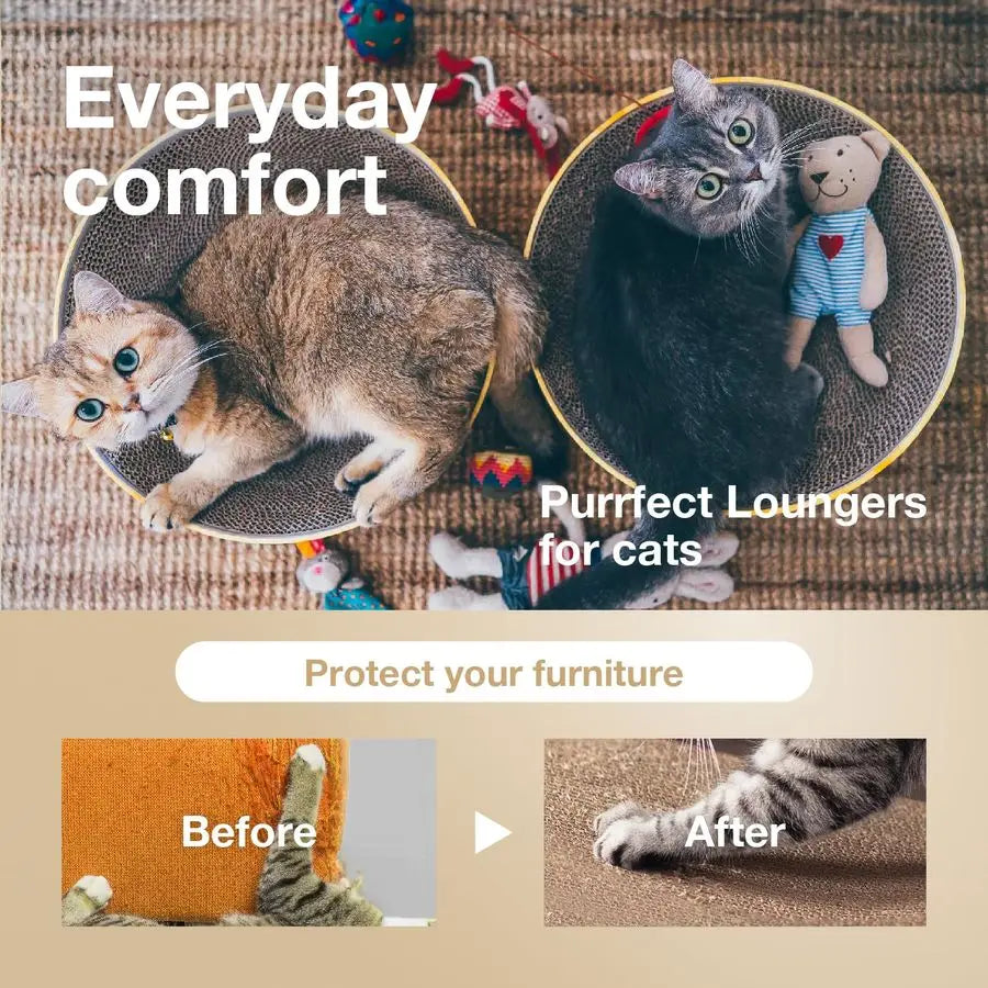 Cat Scratcher Bowl for Indoor Cats Cat Scratching Lounger