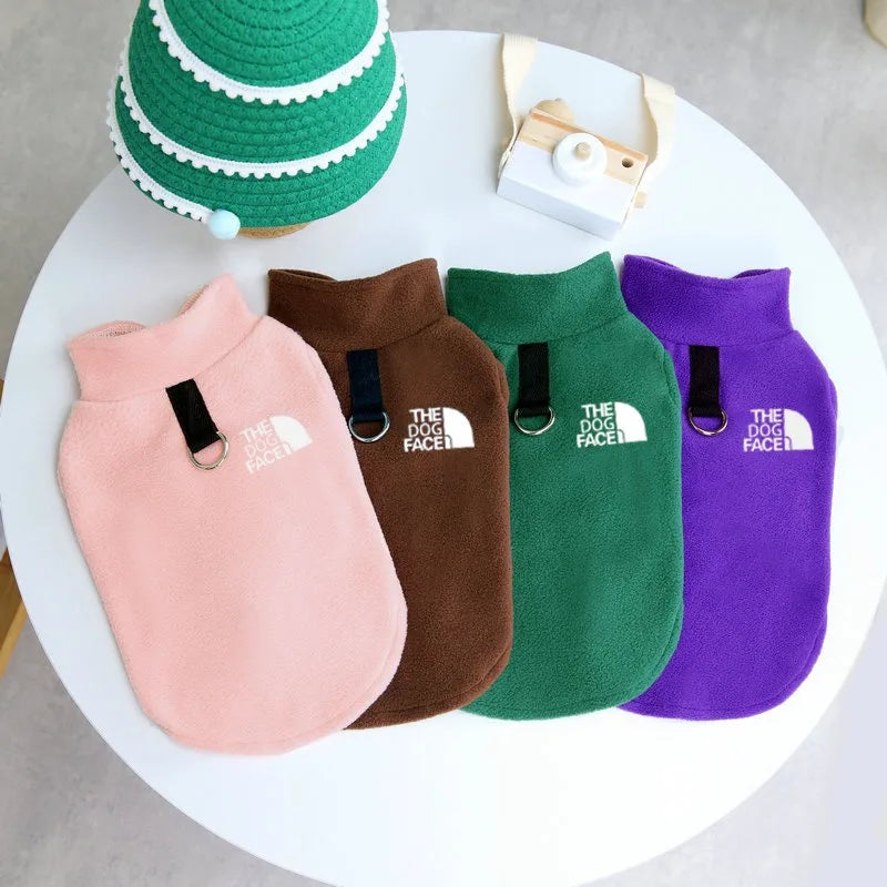 Autumn Winter Pet Dogs Clothes Fleece Warm Dogs Sweater
