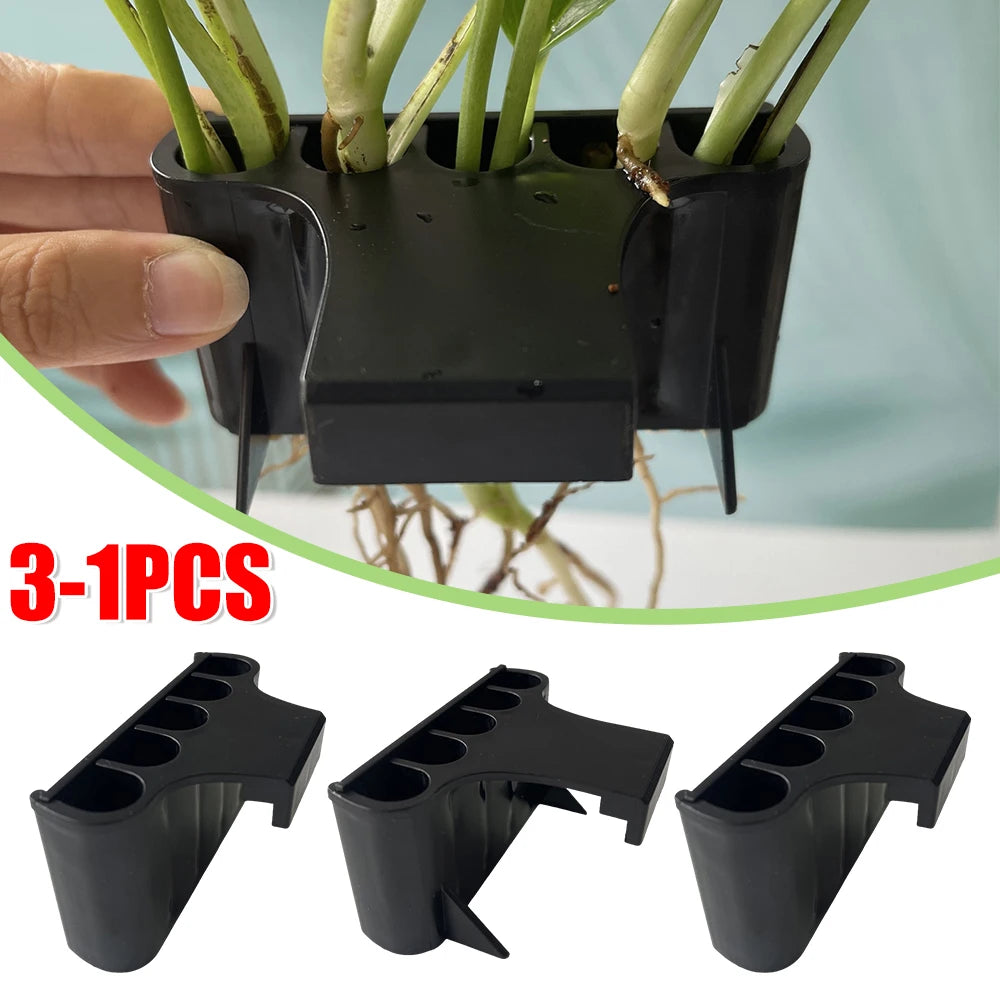1-3Pcs Aquarium Plant Support Basket Plant Cultivation Rack with Integrated Hook