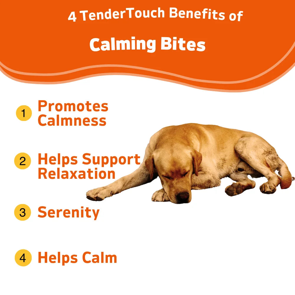 360 Chews - 3 Pack TenderTouch Calming for Dogs - Help Natural Dog Anxiety
