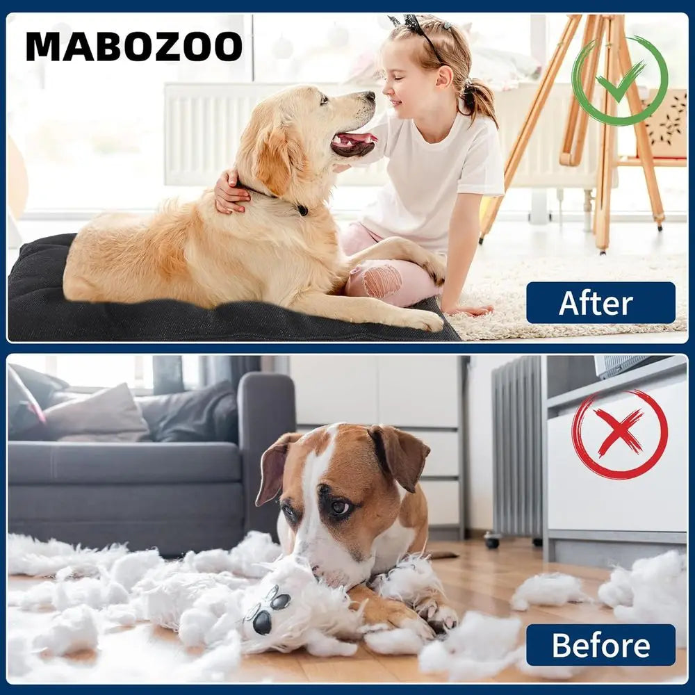 Indestructible Dog Beds For Aggressive Chewers, Durable Dog Crate Pad, Washable