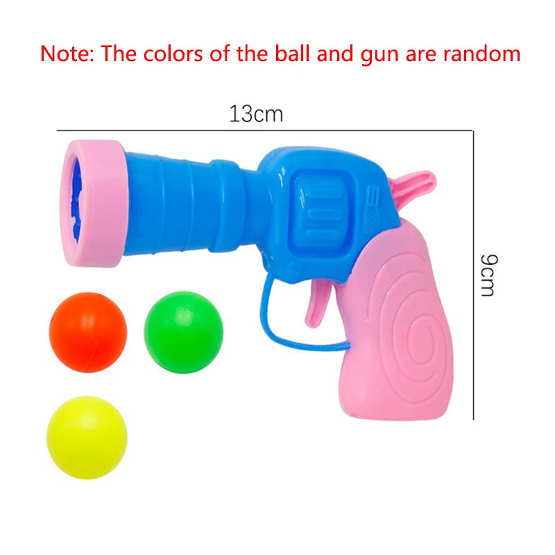 Hot Cat Toy Interactive High Fun Toy Gun, Plush Ball Launches Quiet High Bounce Ball