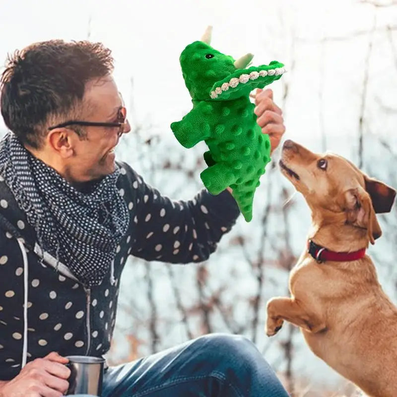 Dog Squeaky Toys Dogs Chew Toy Cute Dinosaur Plush Toy
