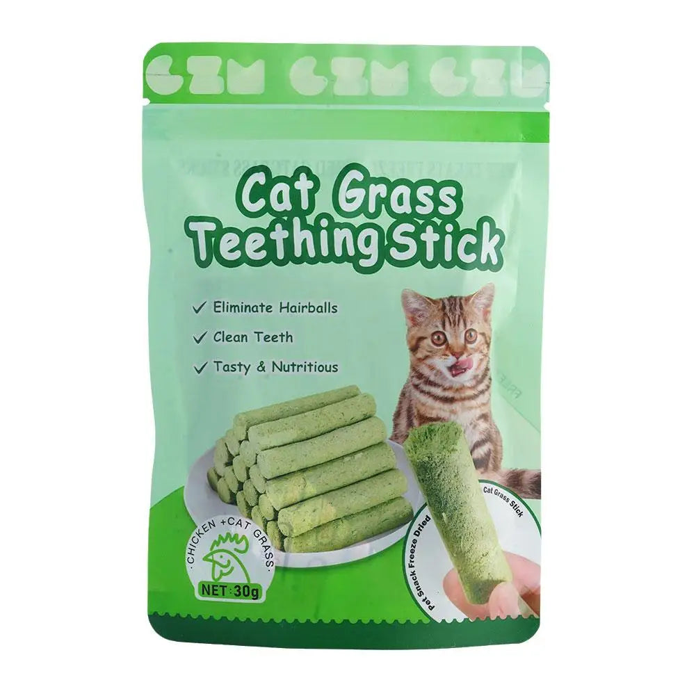 6Pieces Cat Grass Teeth Grinding Stick Pet Snacks Hairball Kitten Removal Instant Kitten Removal Teeth Cat Mild Cleaning Ha I2V