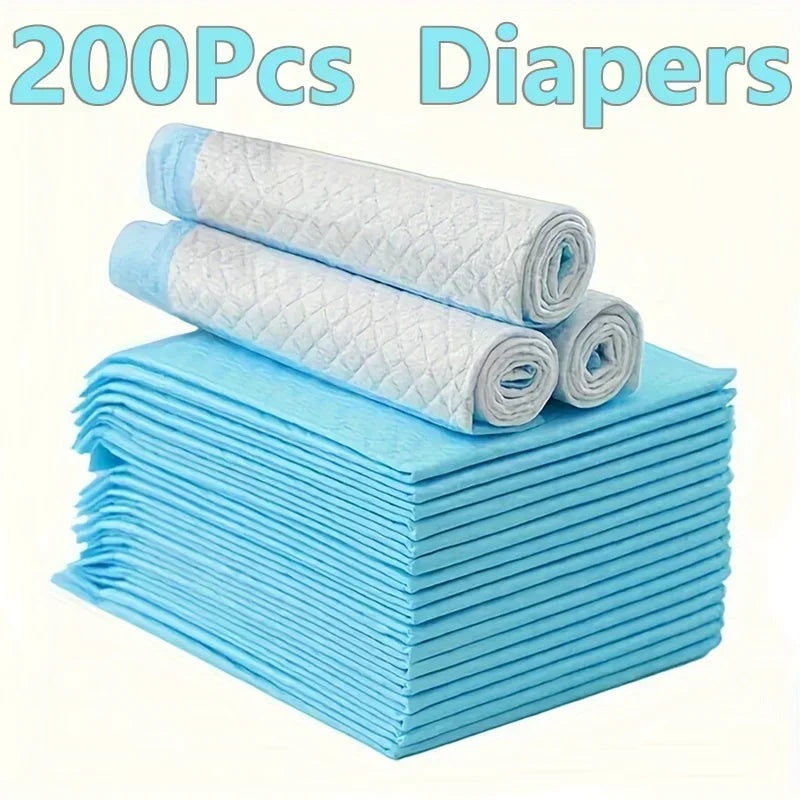 40/50/100/200pcs Super Absorbent Odor-Control Disposable Dog Diapers & Training Pads