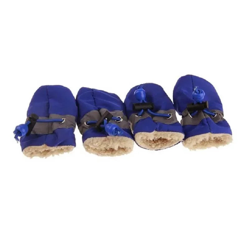 4pcs Antiskid Puppy Shoes Pet Protection Soft-soled Pet Shoes Waterproof