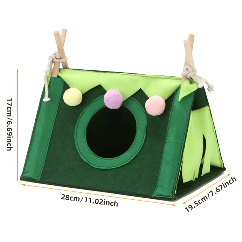 Small Pet Nest Felt Tent Rabbit Nest Hamster House Small Animal Bed Accessories