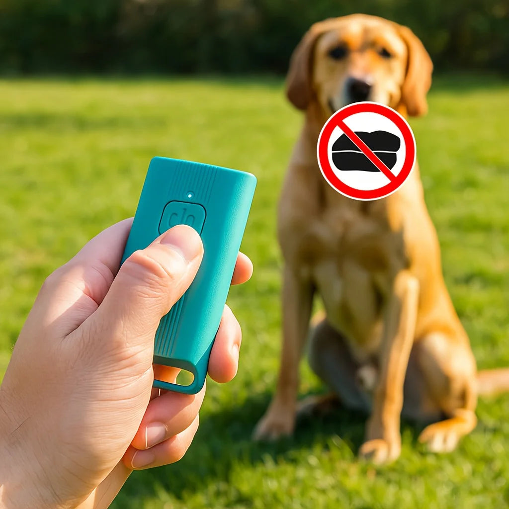 5-meter range ultrasonic anti-barking device,USB rechargeable, suitable for indoor/outdoor training use