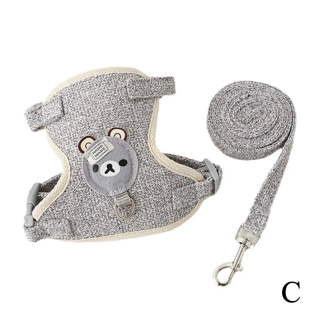 Undershirt Style Pet Leash, Adjustable Cat Dog Harness, Breathable Leash