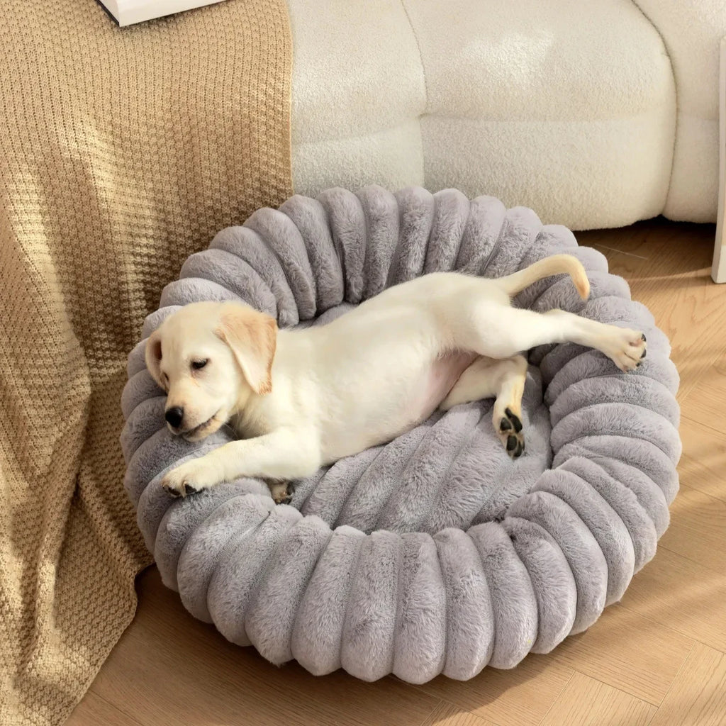 Round Pet Bed for Dog Bed Super Soft Cat/Dog Bed Winter Warm Sleeping