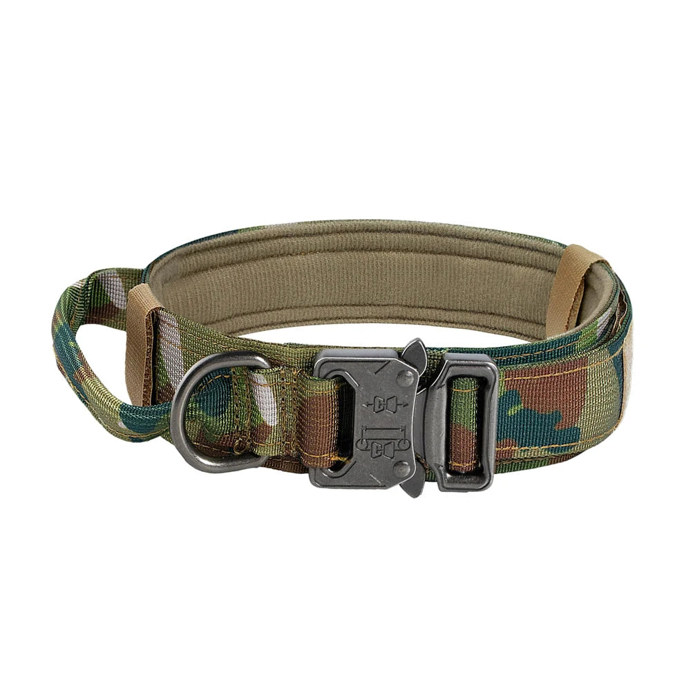 Dog Training Collar Adjustable Tactical Dog Collar And Leash Set  For Small Big Dogs