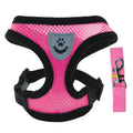 Cat/Puppy Harness Vest Walking Leash Collar Polyester Adjustable Mesh